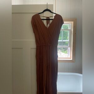 UNIVERSAL THREAD BROWN JUMPSUIT